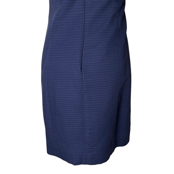 Lilly Pulitzer Valli Shift Dress with Metallic Embroidery in Navy Size 00 - Picture 11 of 16